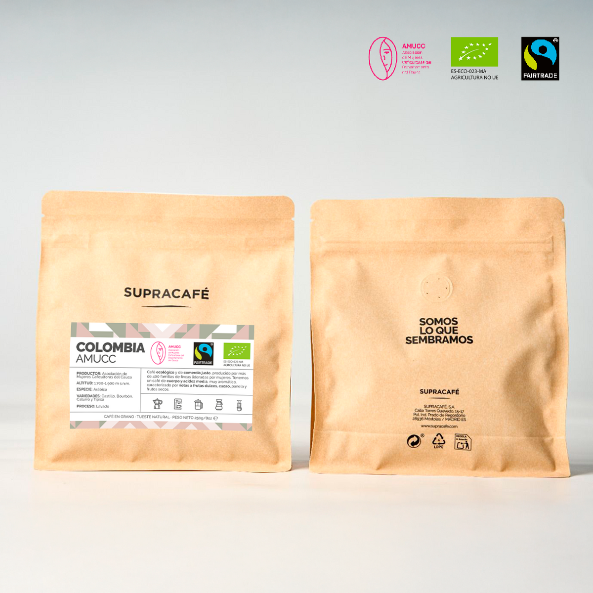 Café de Colombia AMUCC Ecológico y Fairtrade