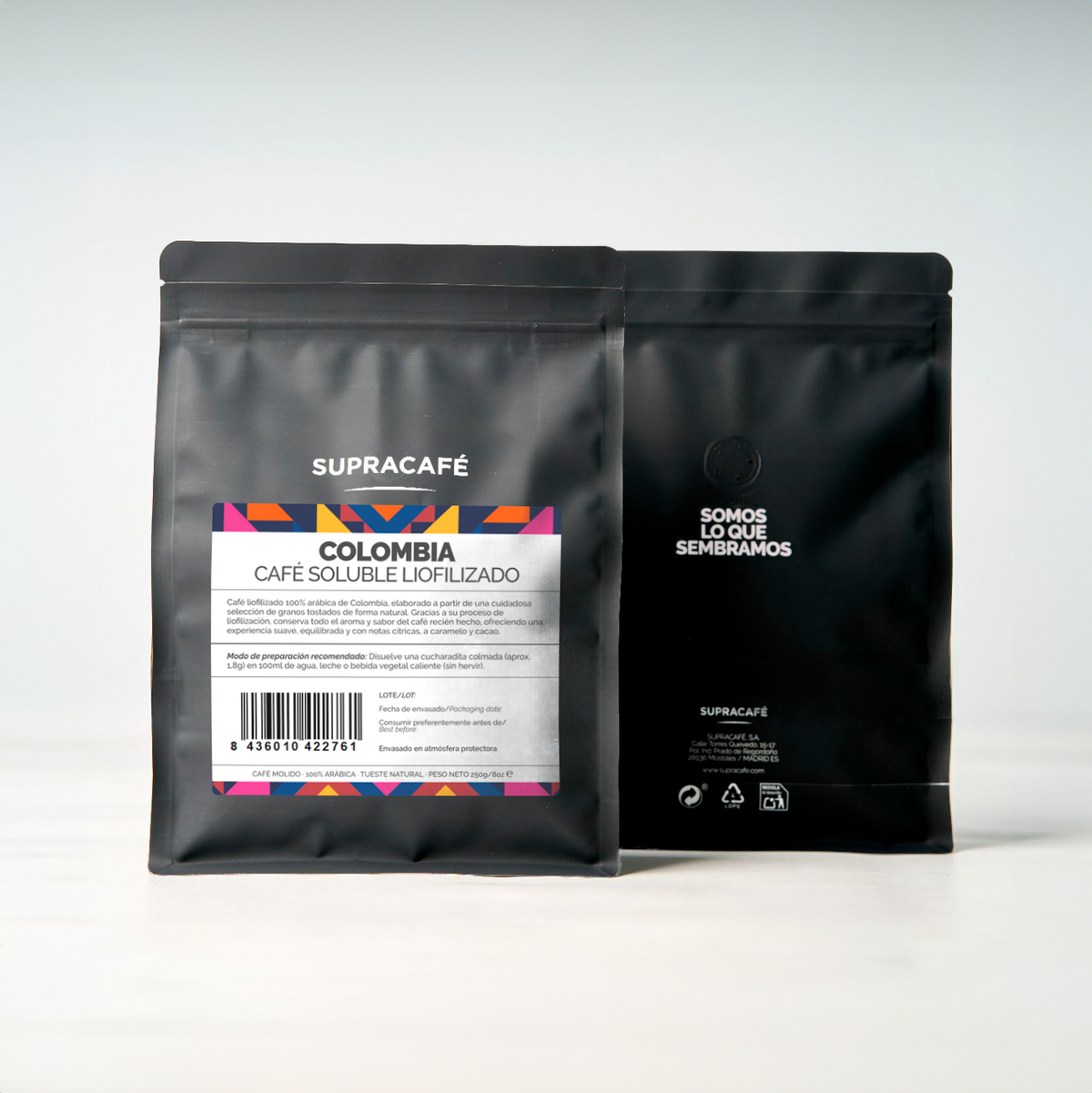 Café de Colombia soluble liofilizado 250g
