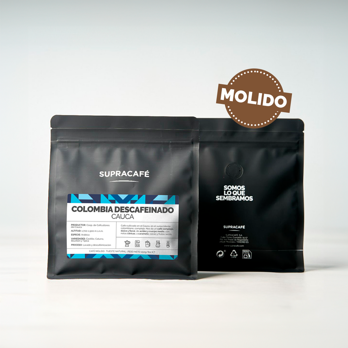 Café de Colombia Cauca Descafeinado