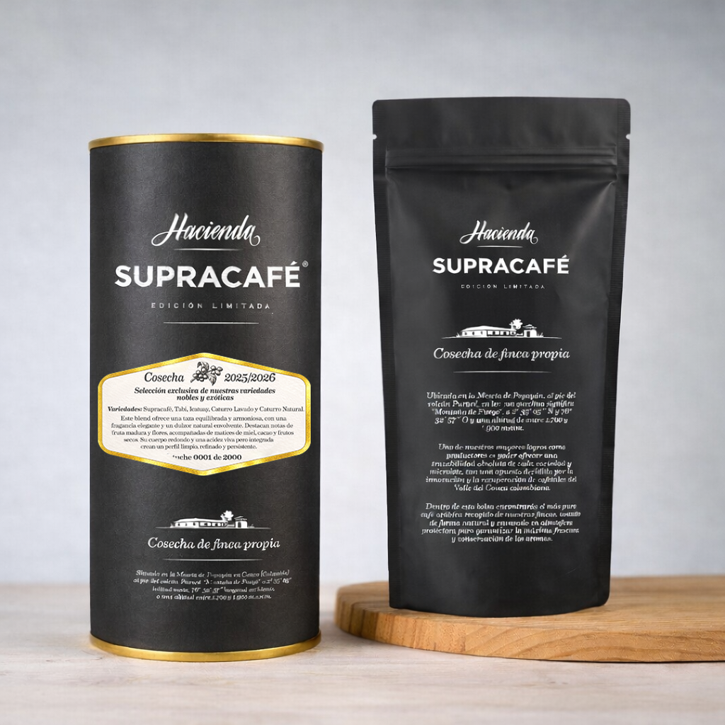 Café de Colombia de cosecha propia Hacienda Supracafé · Blend